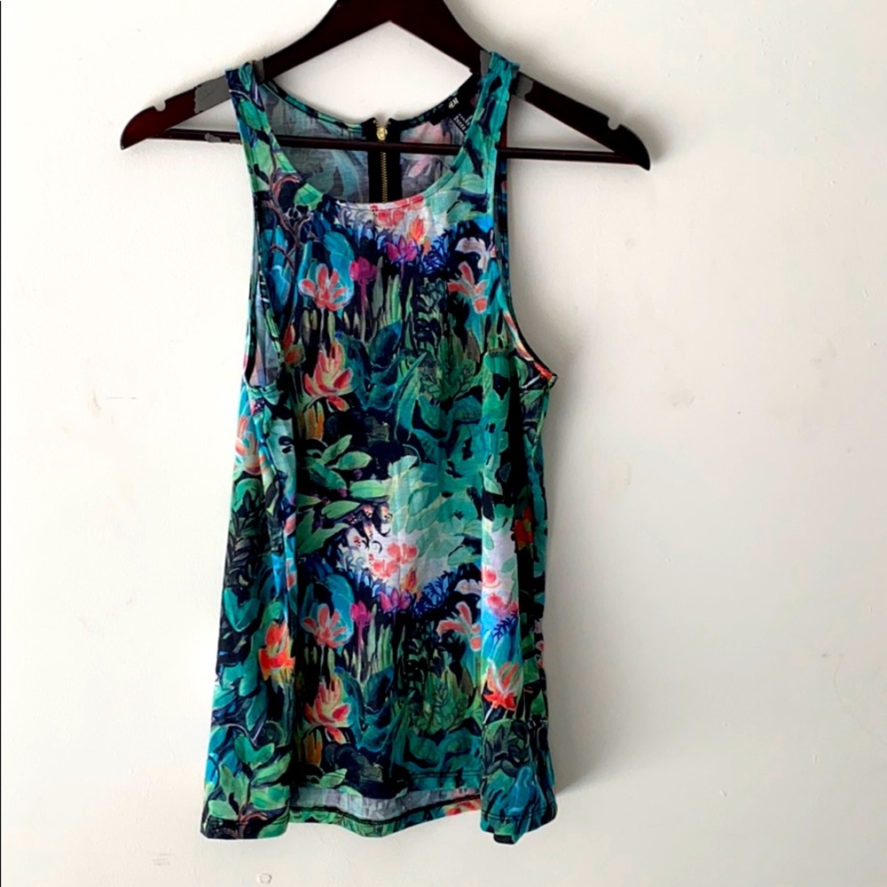Colorful floral tank